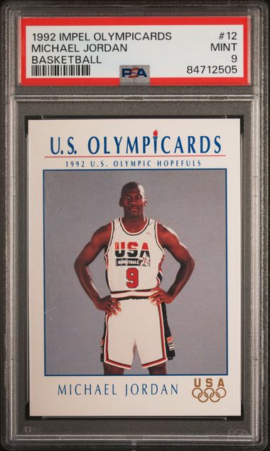 Michael Jordan 1992 Impel Olympicards #12 PSA 9