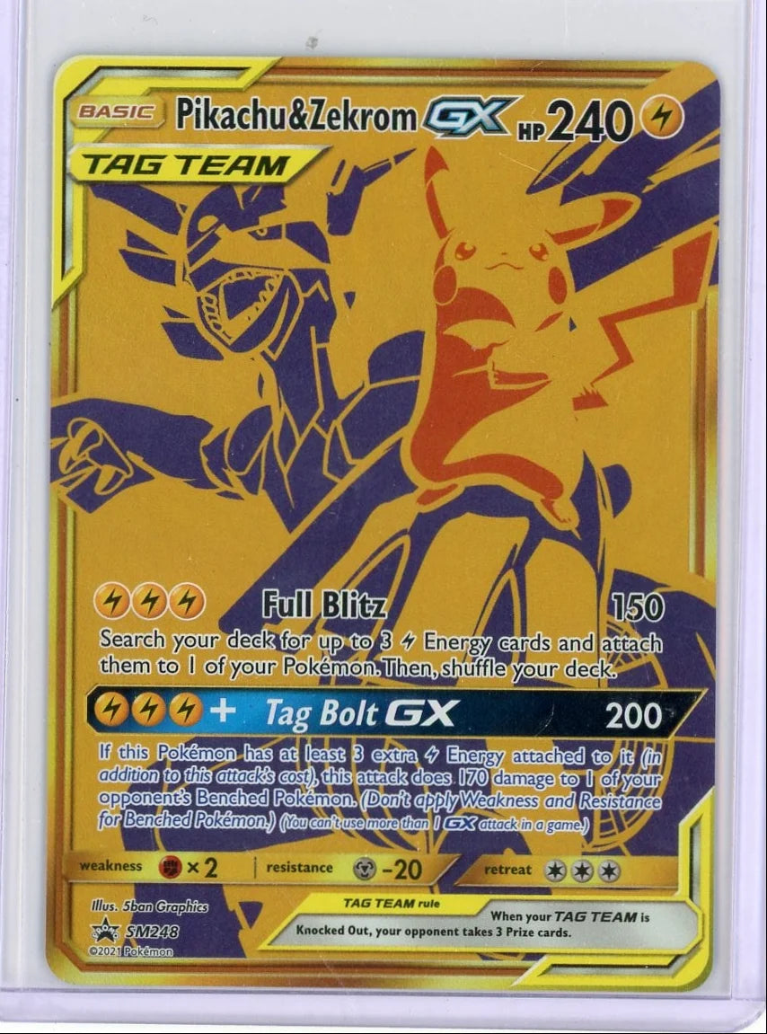Pikachu & Zekrom GX Pokémon Black Star Promo #SM248
