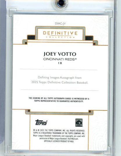 Joey Votto 2025 Topps Definitive Collection Auto #'d 13/25
