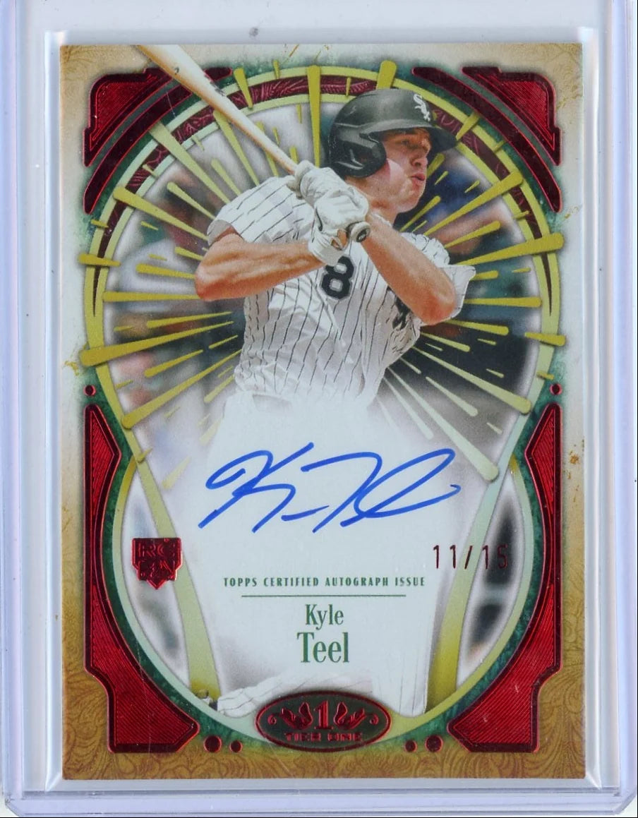 Kyle Teel 2026 Topps Tier One Xplosions Auto #T1XA-KT #'d /15