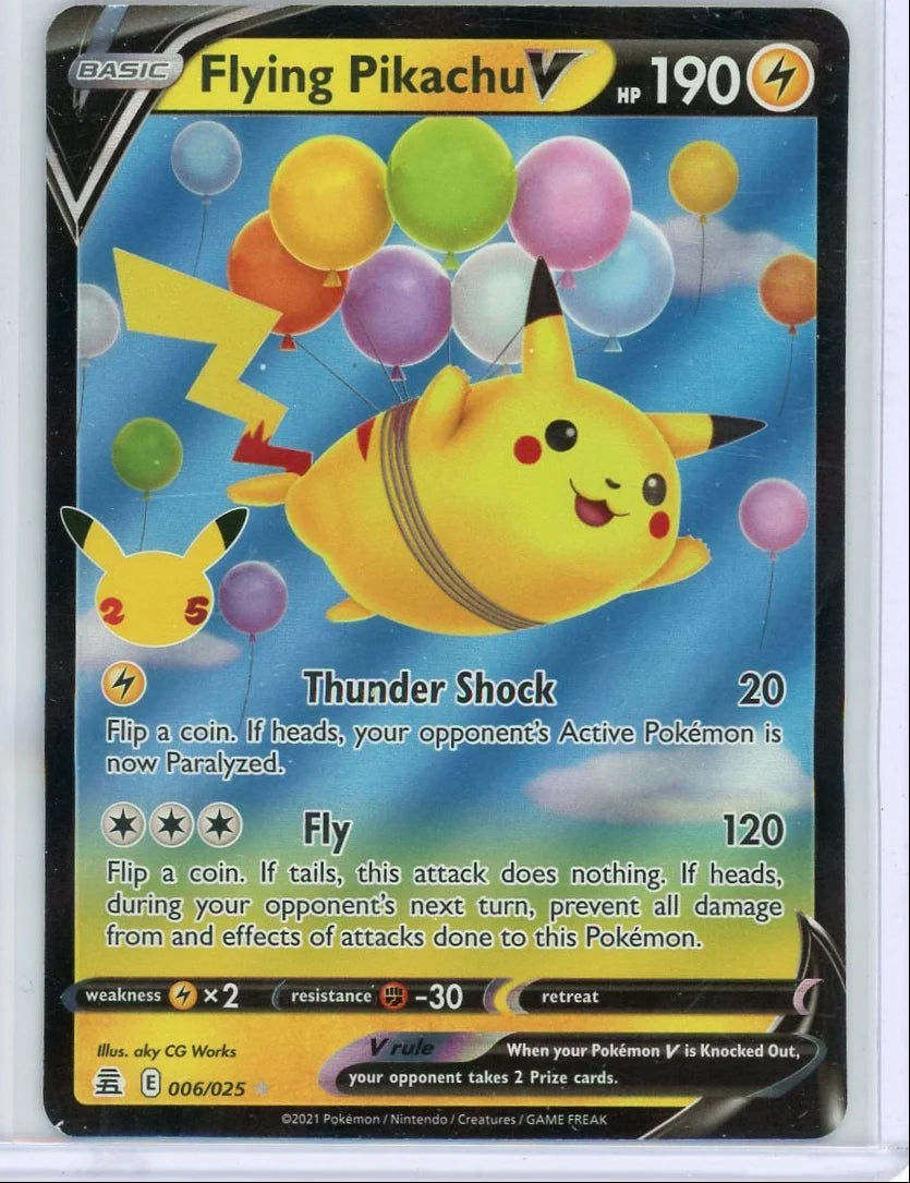 Flying Pikachu V Pokémon Celebrations Ultra Rare #006/025