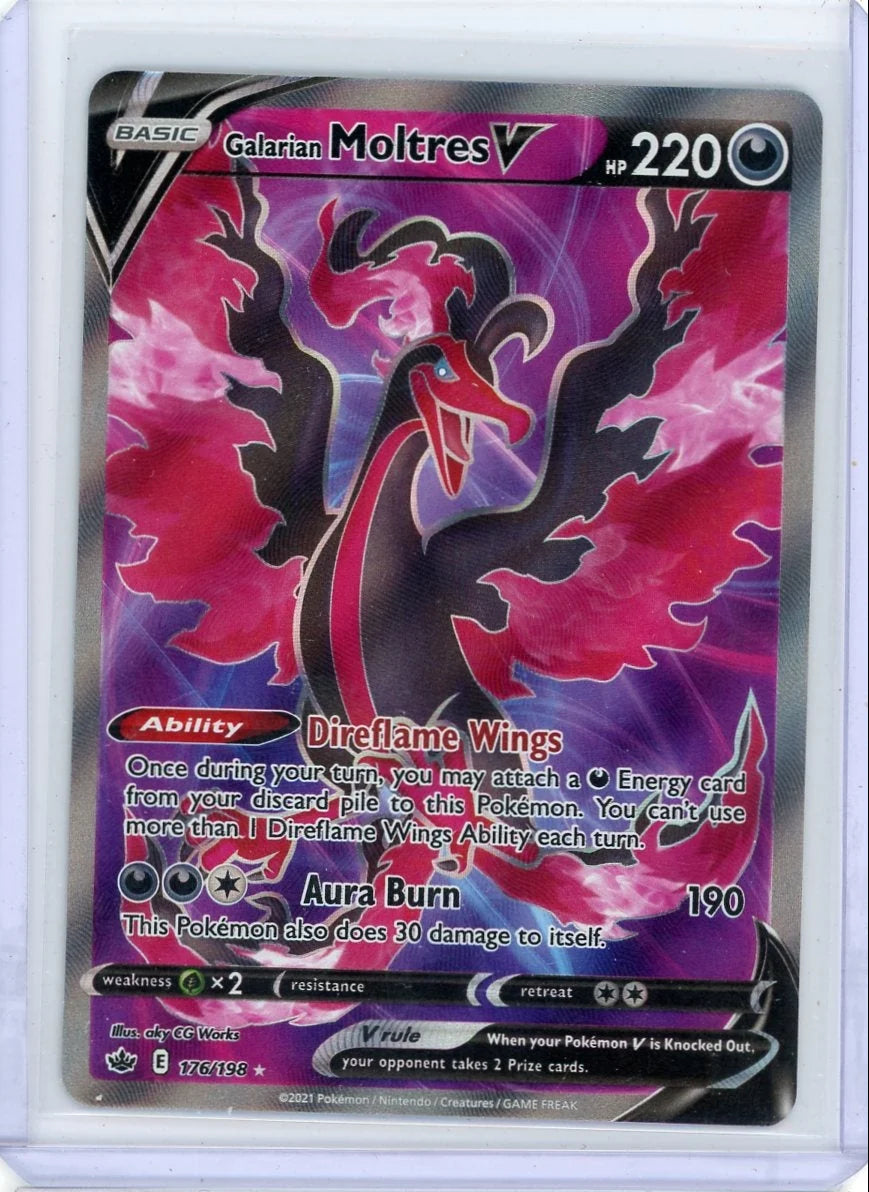 Moltres V 2021 Pokemon Chilling Reign #176/198