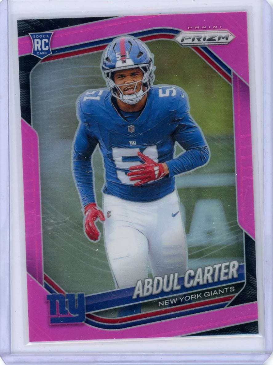 Abdul Carter 2025 Panini Prizm pink prizm RC