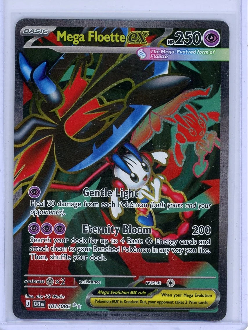 Mega Floette ex Pokémon Chaos Rising Ultra Rare #101/086