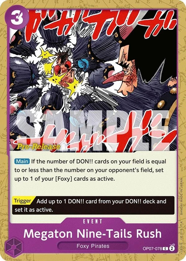 Megaton Nine-Tails Rush (OP07-078) (500 Years in the Future Pre-Release Cards) (OP07 PRE)