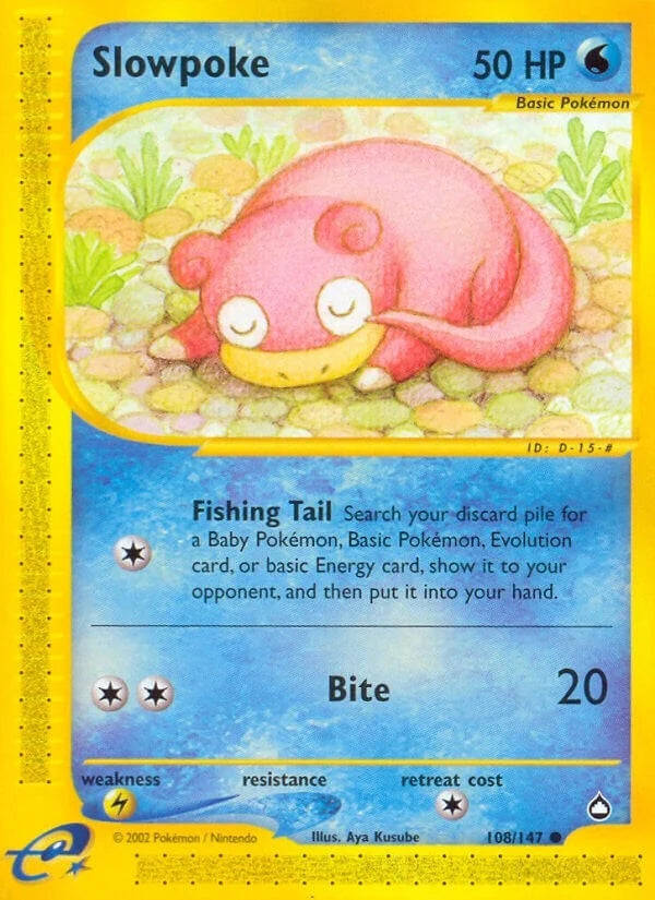 Slowpoke (108/147) (Aquapolis) (AQ)