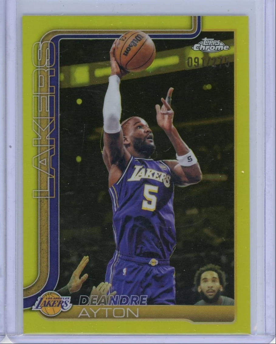 Deandre Ayton 2025-26 Topps Chrome Update yellow ref. #'d 091/275