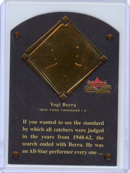 Yogi Berra 2002 Fleer Fall Classic HoF die-cut #'d 1626/1972