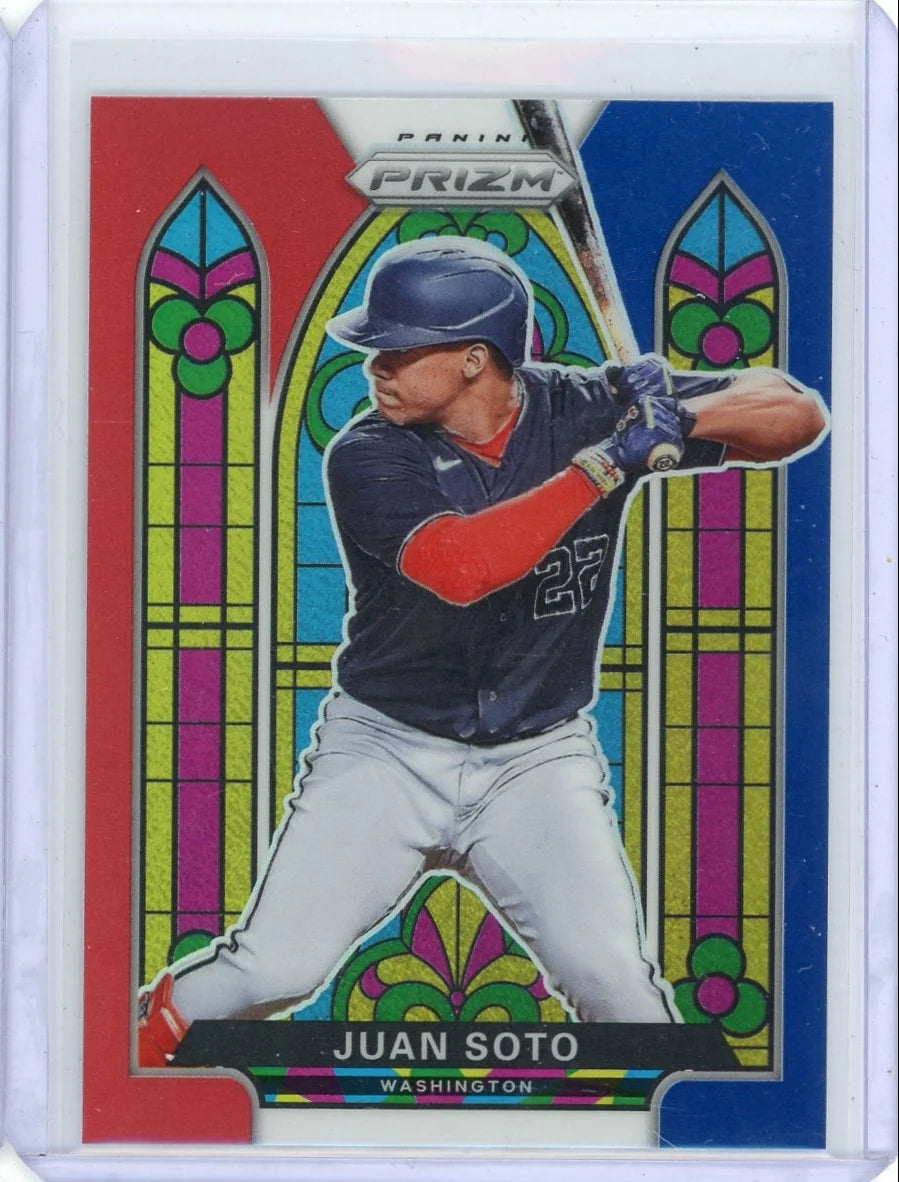 Juan Soto 2021 Panini Prizm Stained Glass RWB prizm