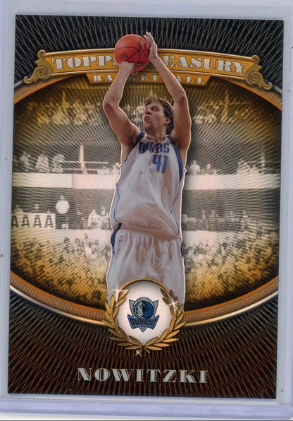 Dirk Nowitzki 2008 Topps Treasury refractor #'d 269/999