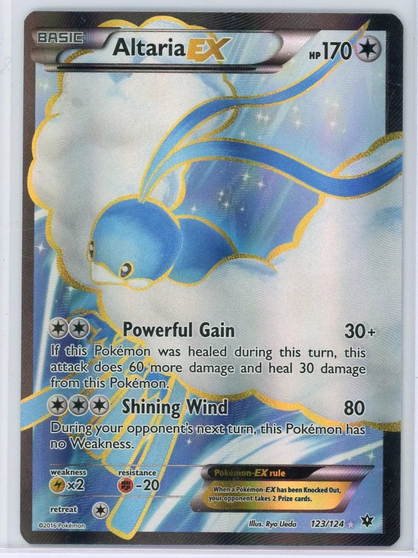 Altaria EX 2016 Pokemon Fates Collide Full Art #123/124 LP