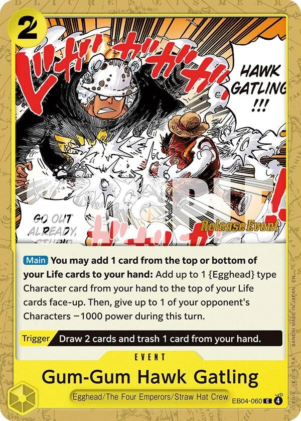 Gum-Gum Hawk Gatling (EB04-060) (Adventure on Kami's Island Release Event Cards) (OP15 RE)