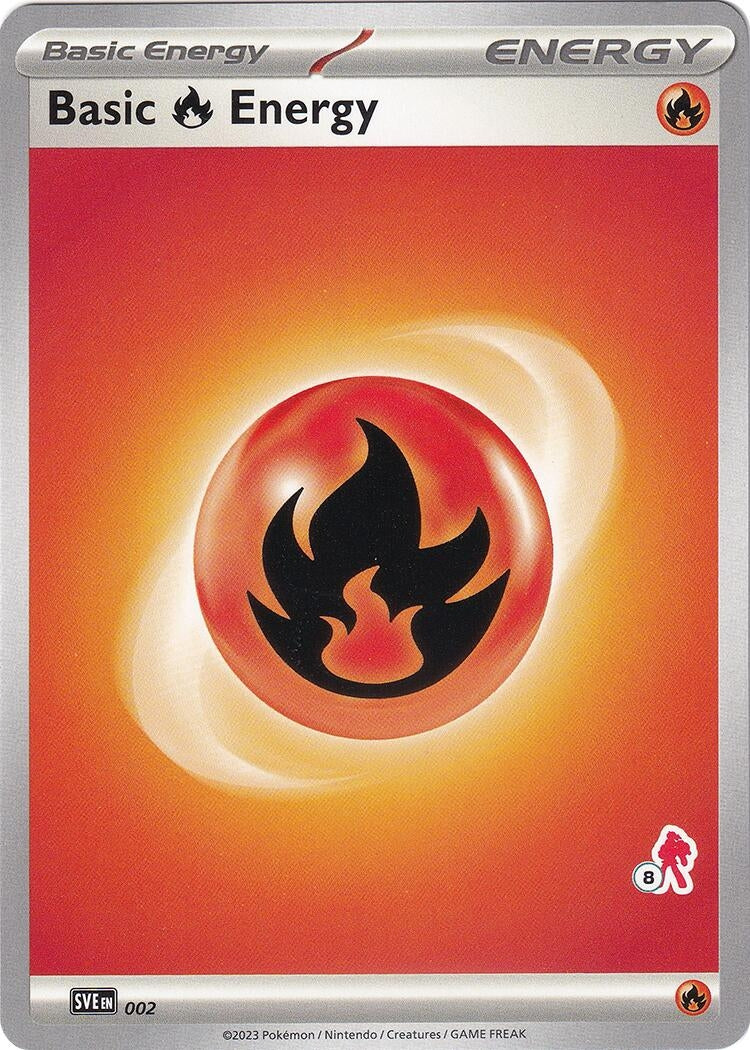 Basic Fire Energy - Armarouge 8 (002) (Battle Academy 2024) (BA24)