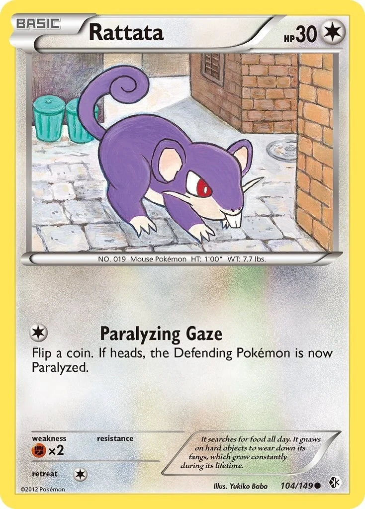 Rattata (104/149) (Boundaries Crossed) (BCR)
