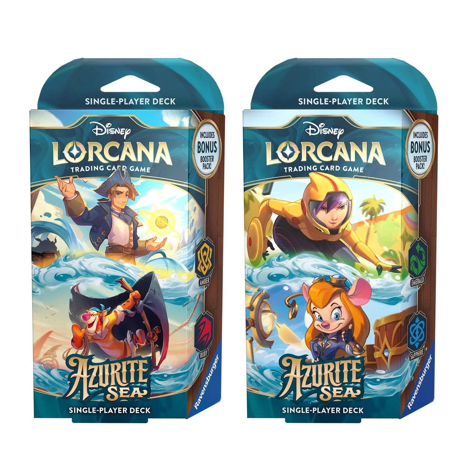 Disney Lorcana: Azurite Sea Starter Deck [Set of 2]