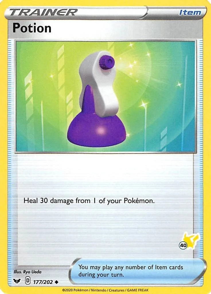 Potion - 177/202 (#40 Pikachu Stamped) (177/202) (Battle Academy 2022) (BA22)