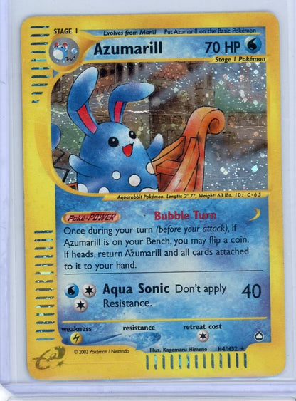 Azumarill 2002 Pokemon Aquapolis holo #H4/H32 DMG