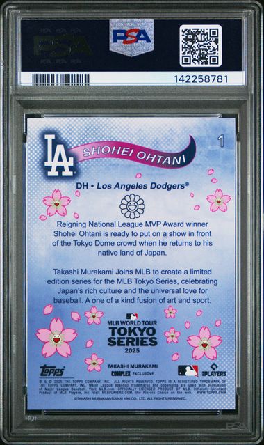 Shohei Ohtani 2025 Topps Murakami Tokyo Series #1 PSA 9