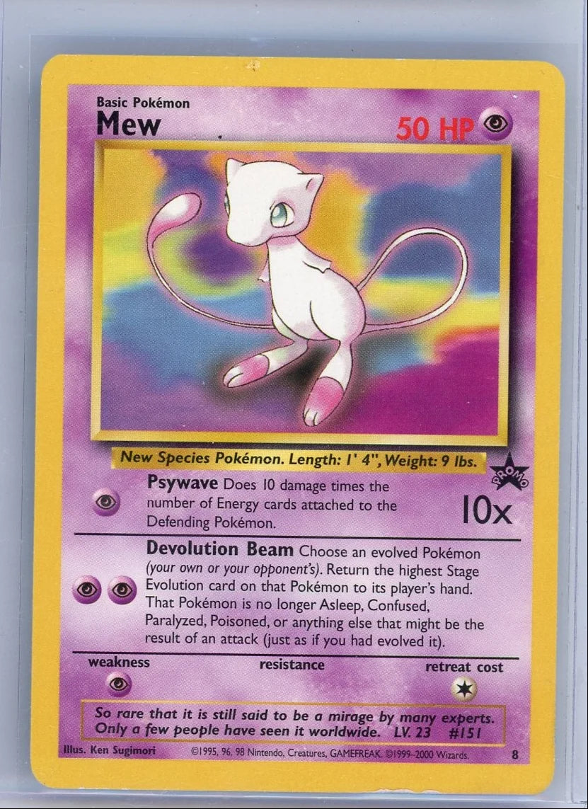 Mew 2000 Pokémon Black Star Promo #8
