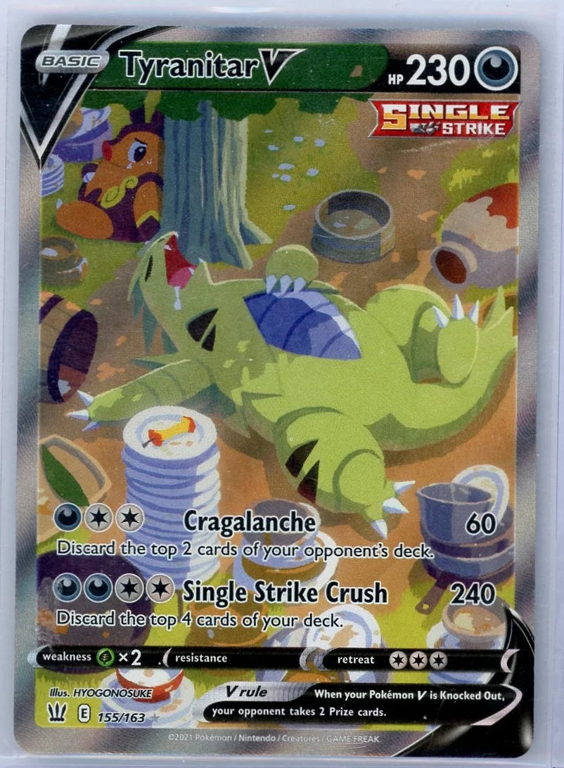Tyranitar V 2021 Pokemon Battle Styles Full Art #155/163