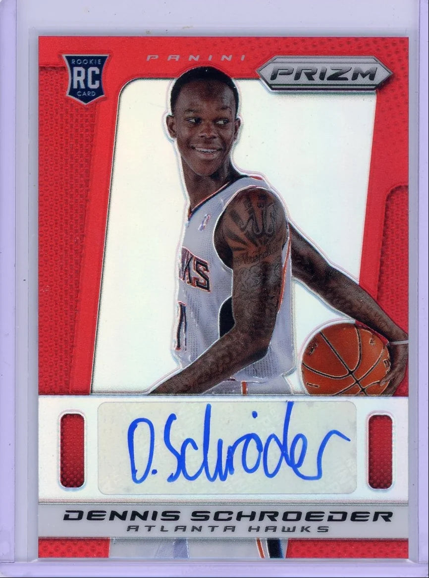 Dennis Schroeder 2013-14 Panini Prizm Autograph Red Prizm RC #'d 77/99