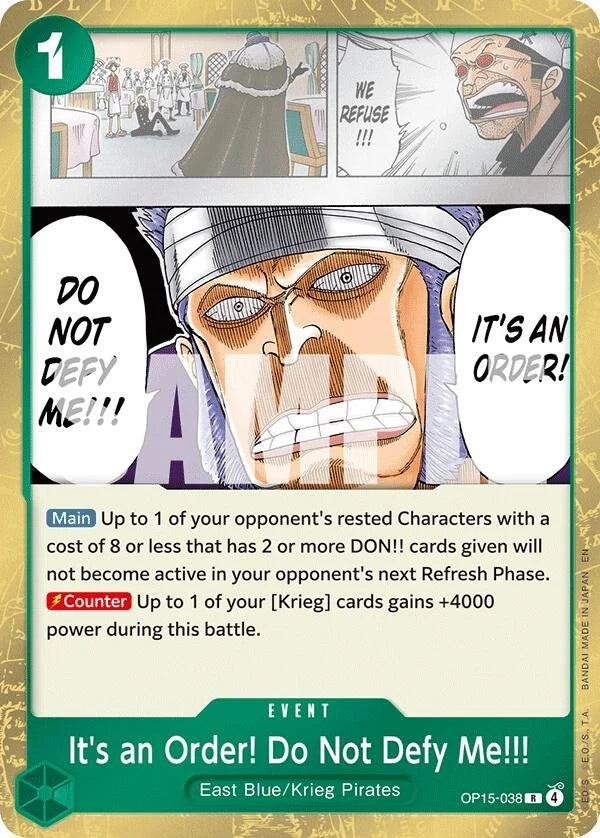 It's an Order! Do Not Defy Me!!! (OP15-038) (Adventure on Kami's Island) (OP15-EB04)