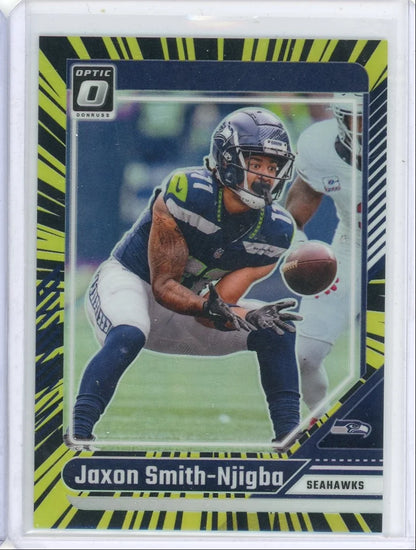 Jaxon Smith-Njigba 2024 Panini Donruss Optic Electricity prizm #'d 37/75