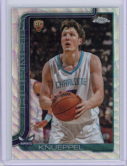 Kon Knueppel 2025 Topps Chrome Wave Refractor RC