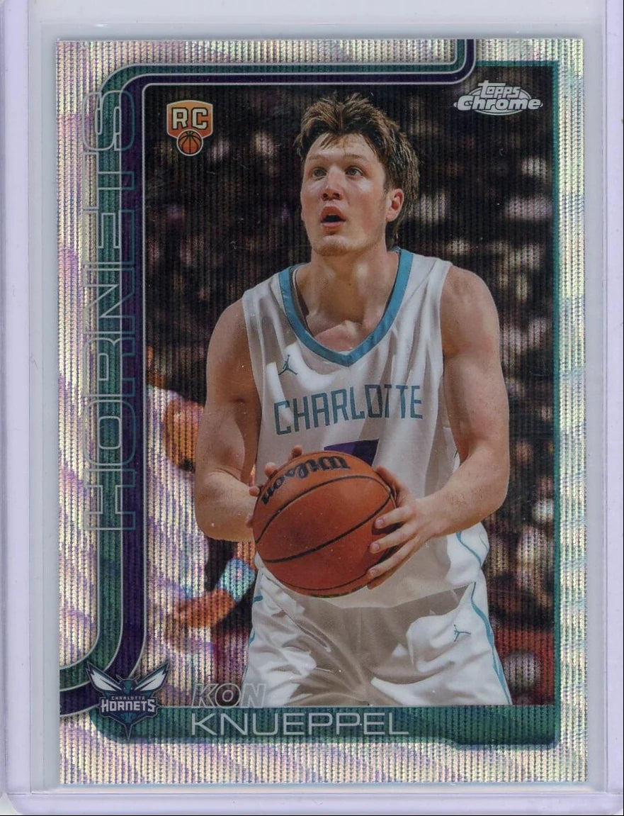 Kon Knueppel 2025 Topps Chrome Wave Refractor RC