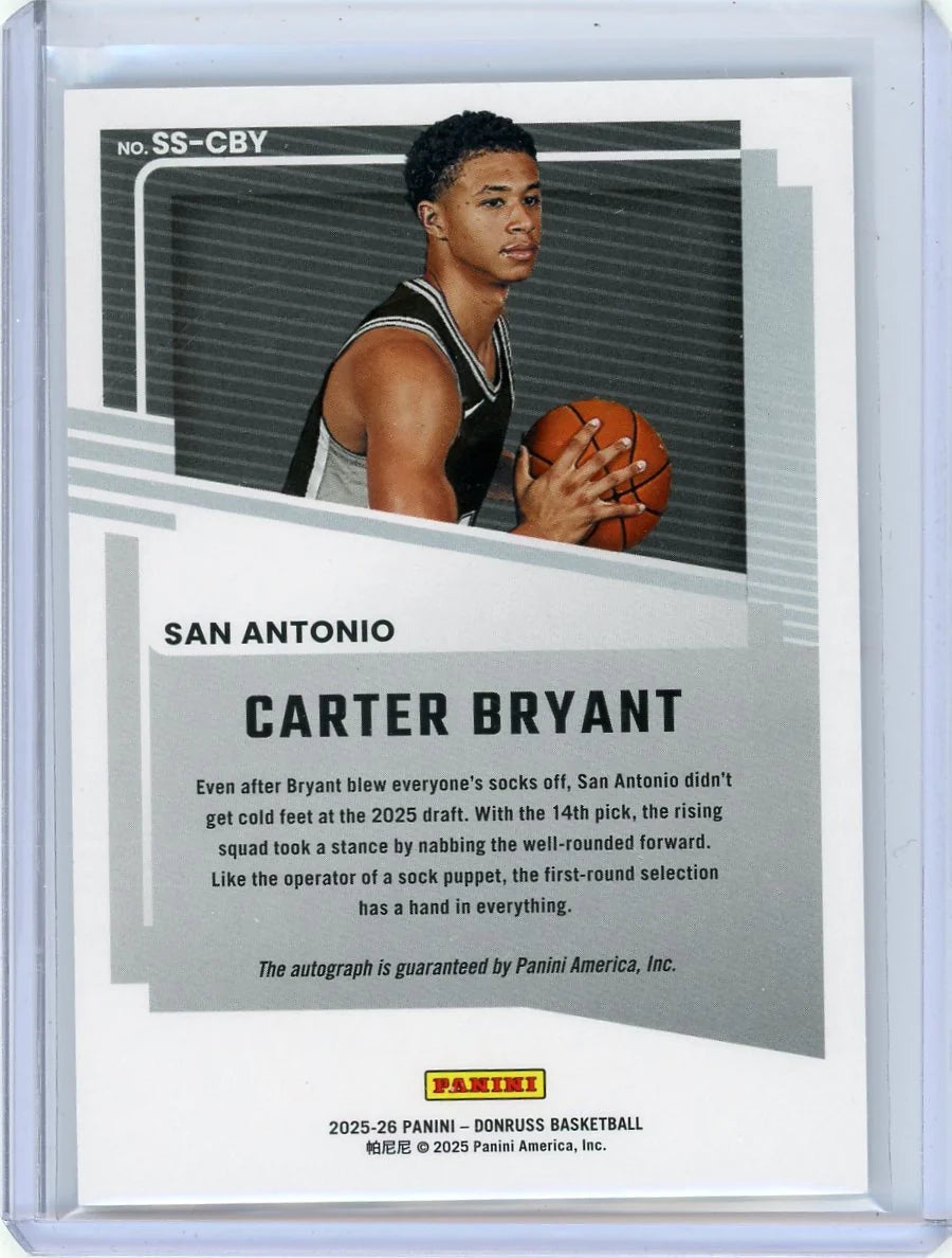 Carter Bryant 2025-26 Panini Donruss Significant Signatures Auto RC