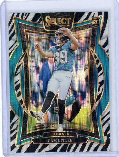 Cam Little 2024 Panini Select Concourse Zebra Prizm RC