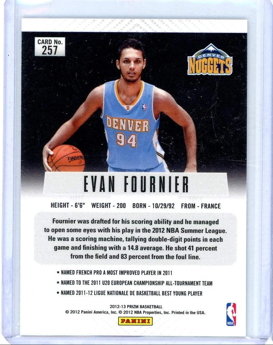 Evan Fournier 2012-13 Panini Prizm Silver Prizm