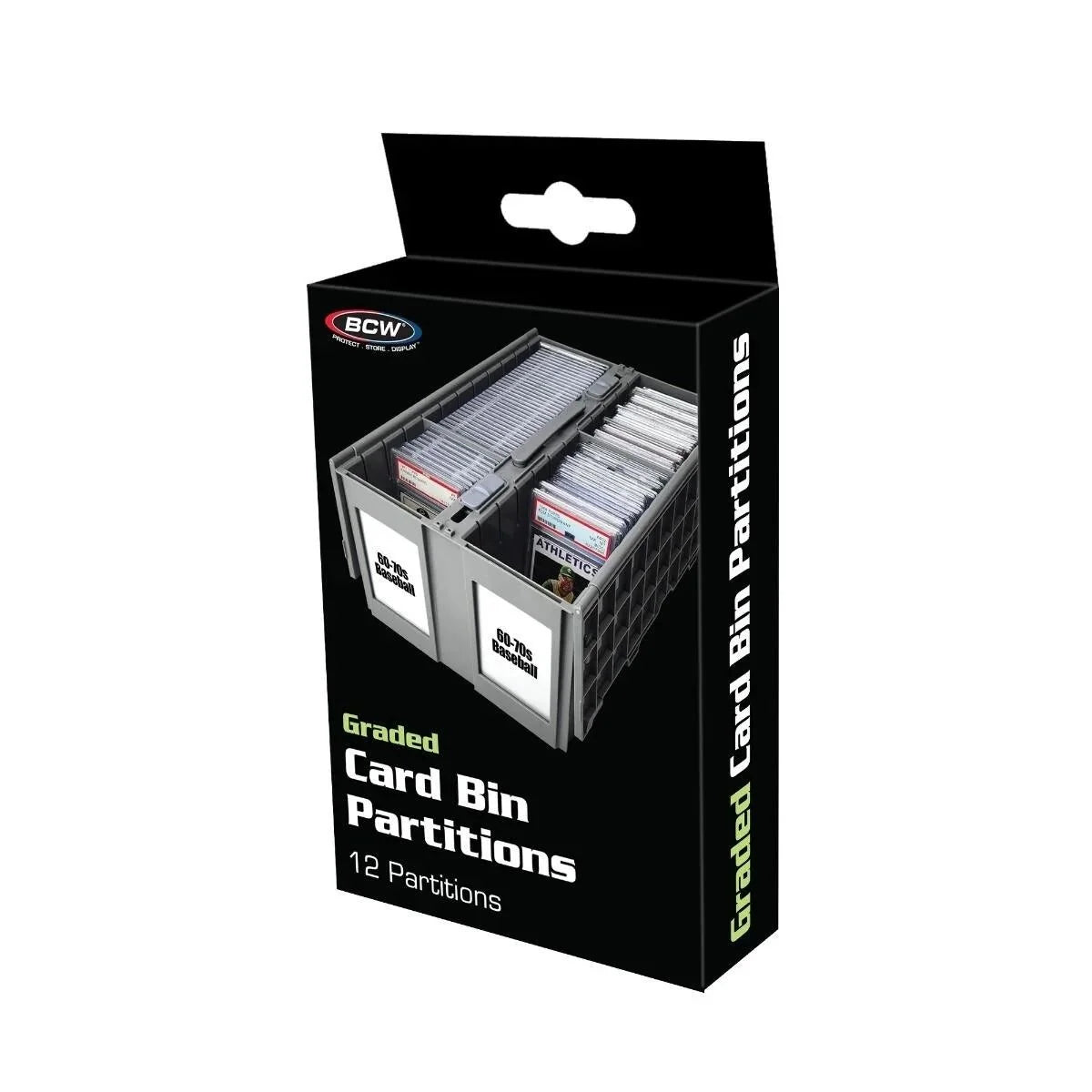 Graded Card Bin Partitions - Gray