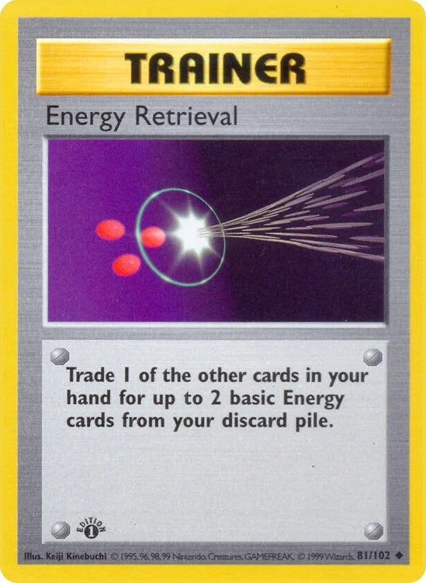 Energy Retrieval (081/102) (Base Set (Shadowless)) (BSS)