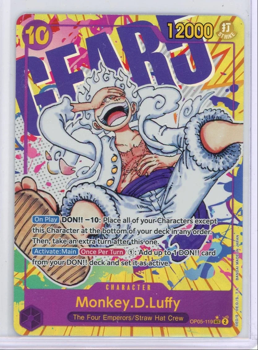 Monkey D. Luffy One Piece Awakening of the New Era Alternate Art Secret Rare (OP05-119)