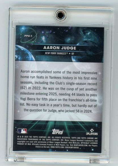 Aaron Judge 2025 Topps Cosmic Chrome Planetary Pursuit Uranus