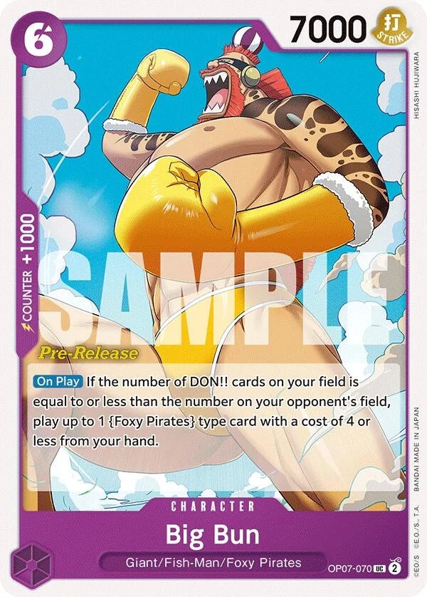 Big Bun (OP07-070) (500 Years in the Future Pre-Release Cards) (OP07 PRE)