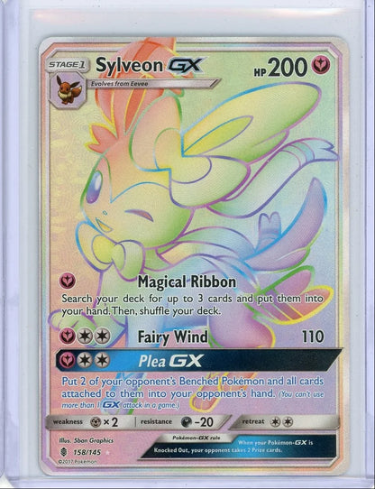 Sylveon GX 2017 Pokemon Guardians Rising secret rare #158/145