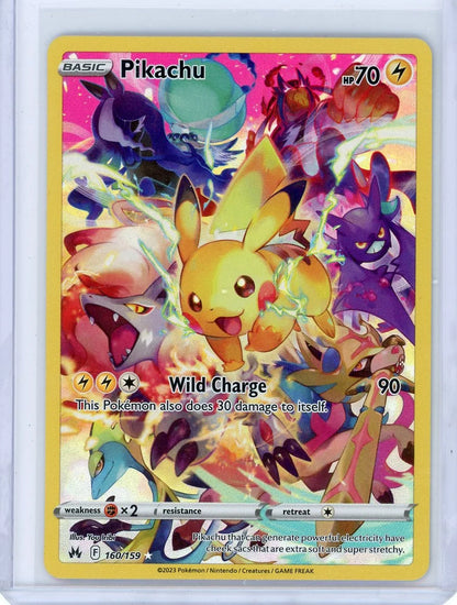 Pikachu Pokémon Crown Zenith Secret Rare #160/159