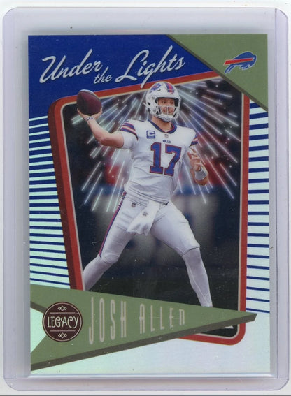 Josh Allen 2022 Panini Legacy Under the Lights Blue #'d 21/35