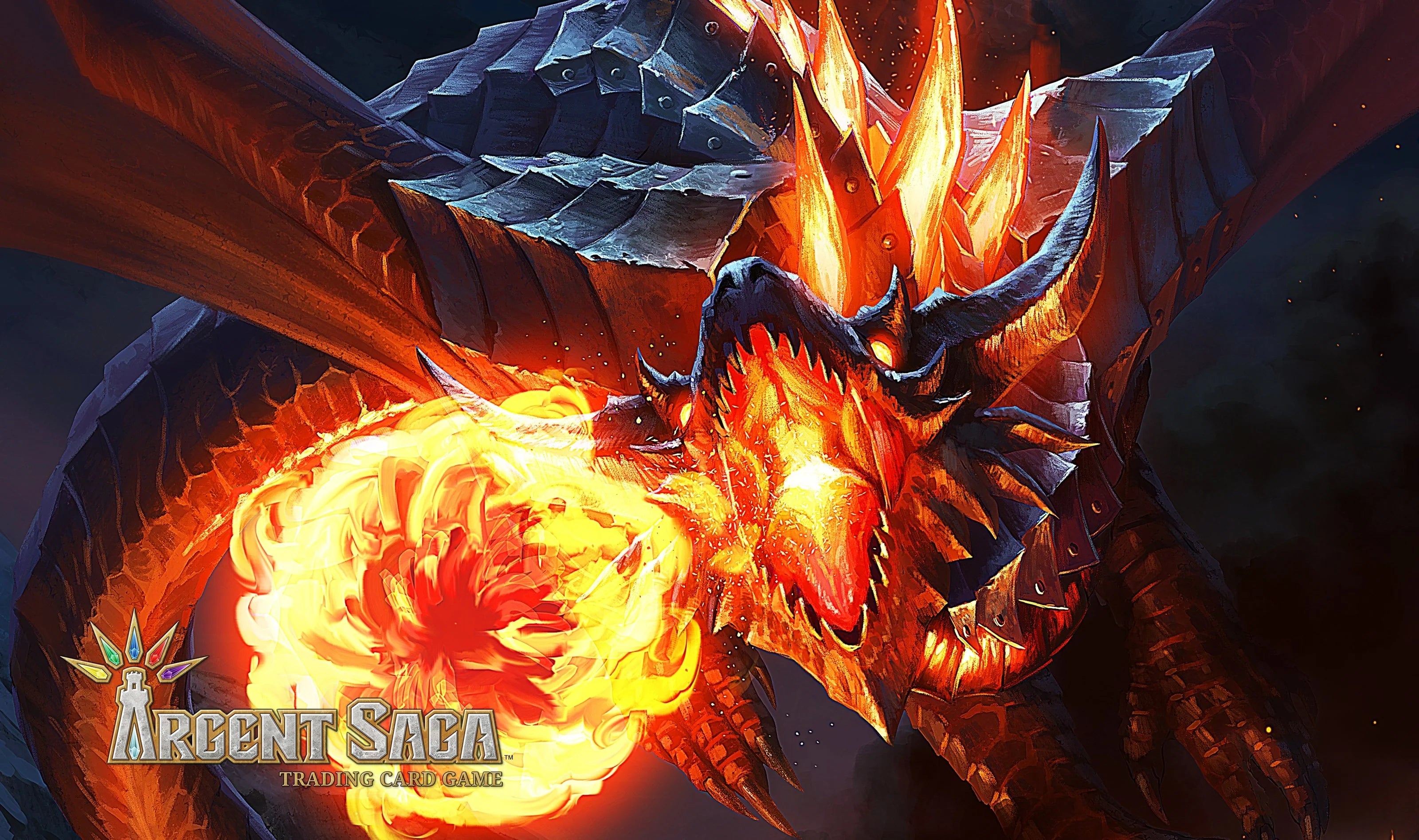 Argent Saga TCG Rubber Playmat - Enraged Dragon