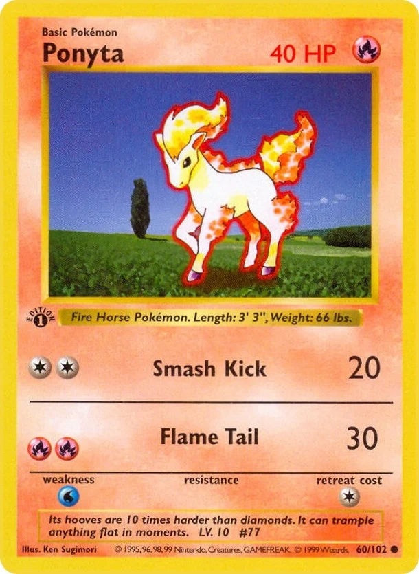 Ponyta (060/102) (Base Set (Shadowless)) (BSS)