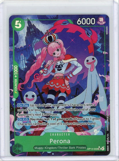 Perona One Piece The Azure Sea's Seven Special Rare Alt. Art #OP14-033