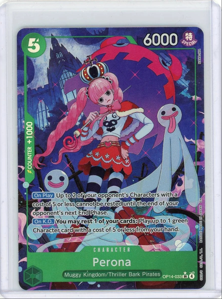 Perona One Piece The Azure Sea's Seven Special Rare Alt. Art #OP14-033