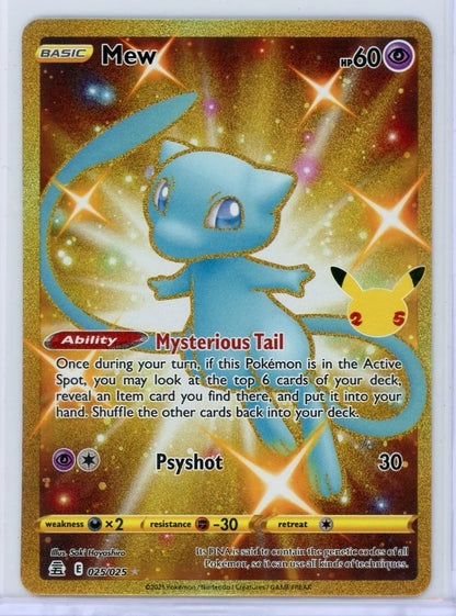 Mew Pokémon Celebrations Secret Rare #025/025
