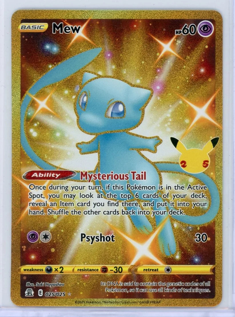 Mew Pokémon Celebrations Secret Rare #025/025