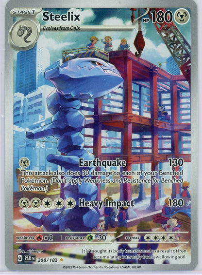 Steelix Pokémon Paradox Rift Illustration Rare #208/182