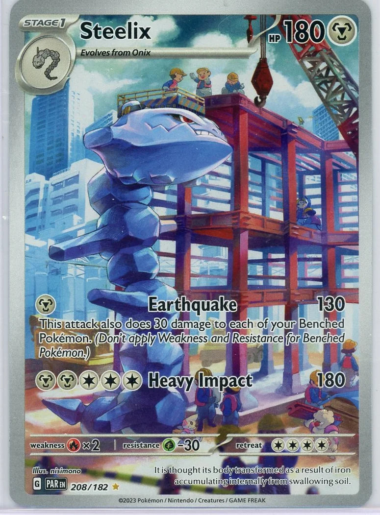 Steelix Pokémon Paradox Rift Illustration Rare #208/182