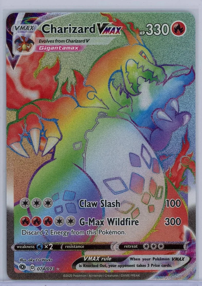 Charizard VMAX 2020 Pokemon Champion's Path Secret rare #074/073