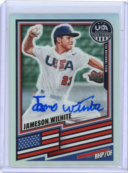 Jameson Wilhite 2026 Panini USA Baseball Stars & Stripes Prizm Auto